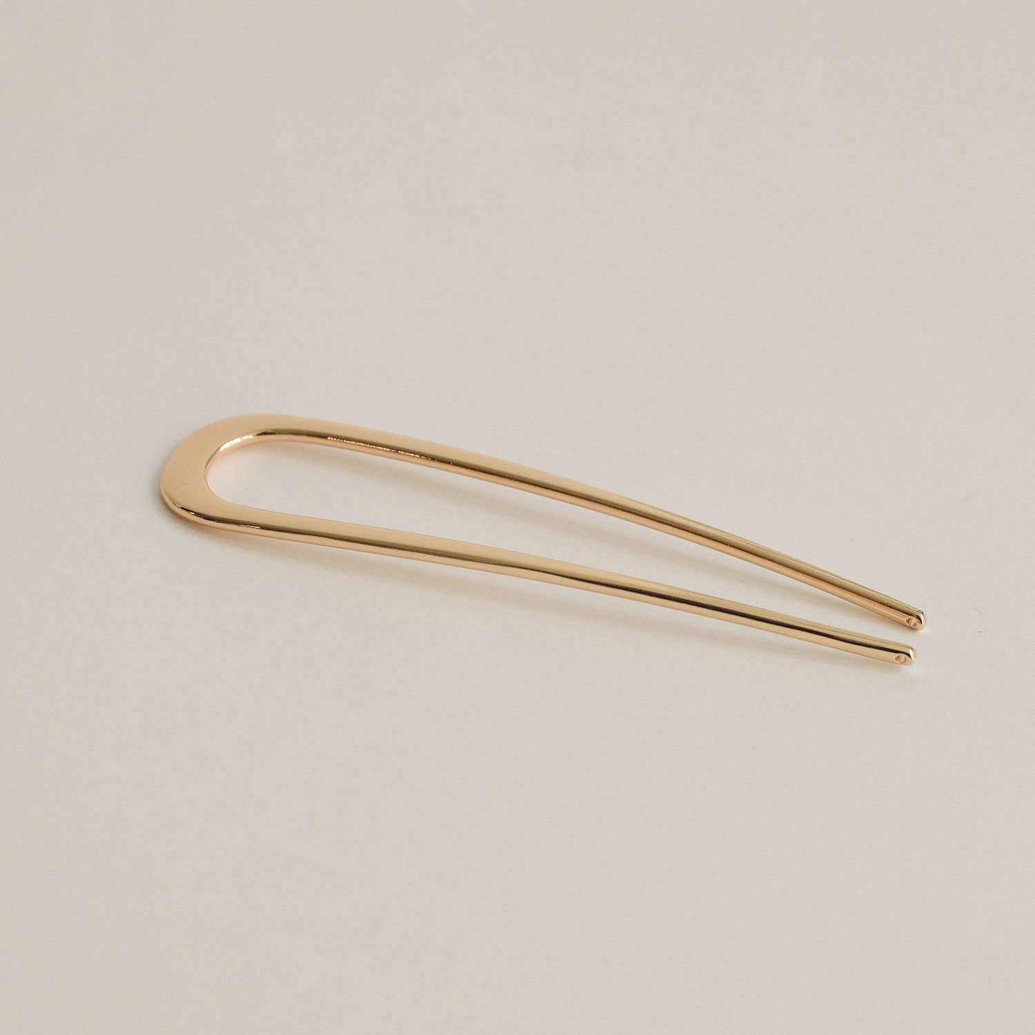 Minimalist Bent U-Shaped Hair Stick | Gold