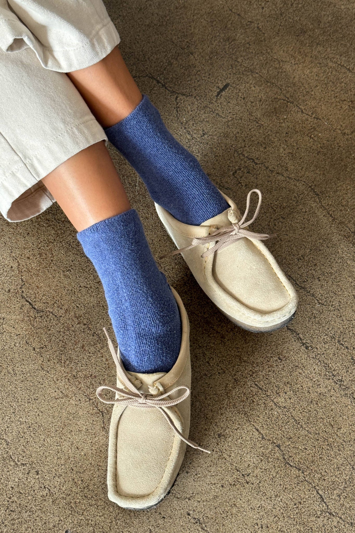 Cloud Socks: Ecru