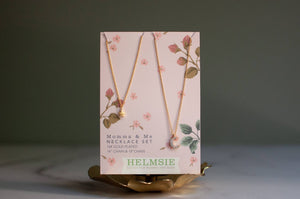 Momma + Me Moon and Star Necklace Set