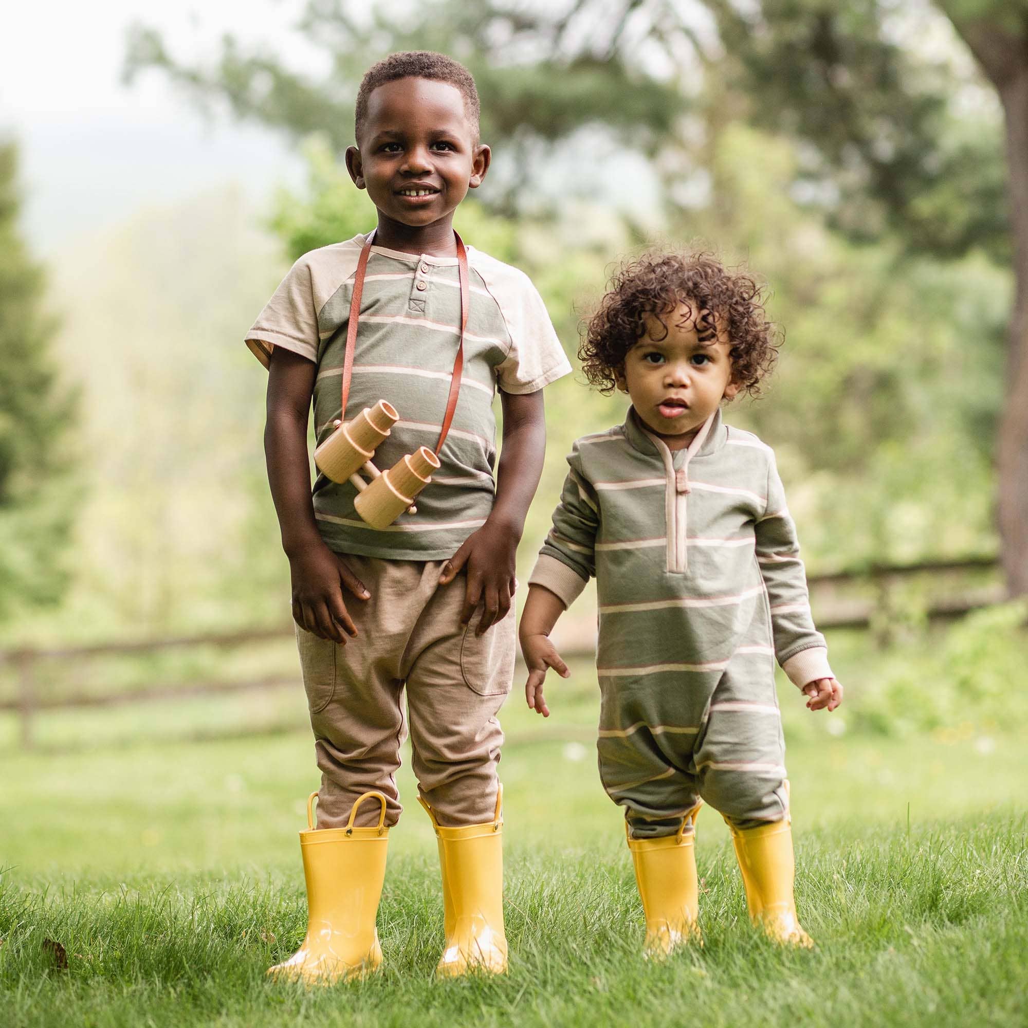 Burt's Bees Holland Stripe Infant Jumpsuit