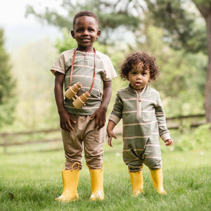 Burt's Bees Holland Stripe Infant Jumpsuit
