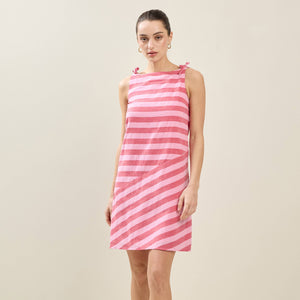 Striped Shift Mini Dress