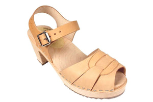 Peep Toe Spruzzato Clogs