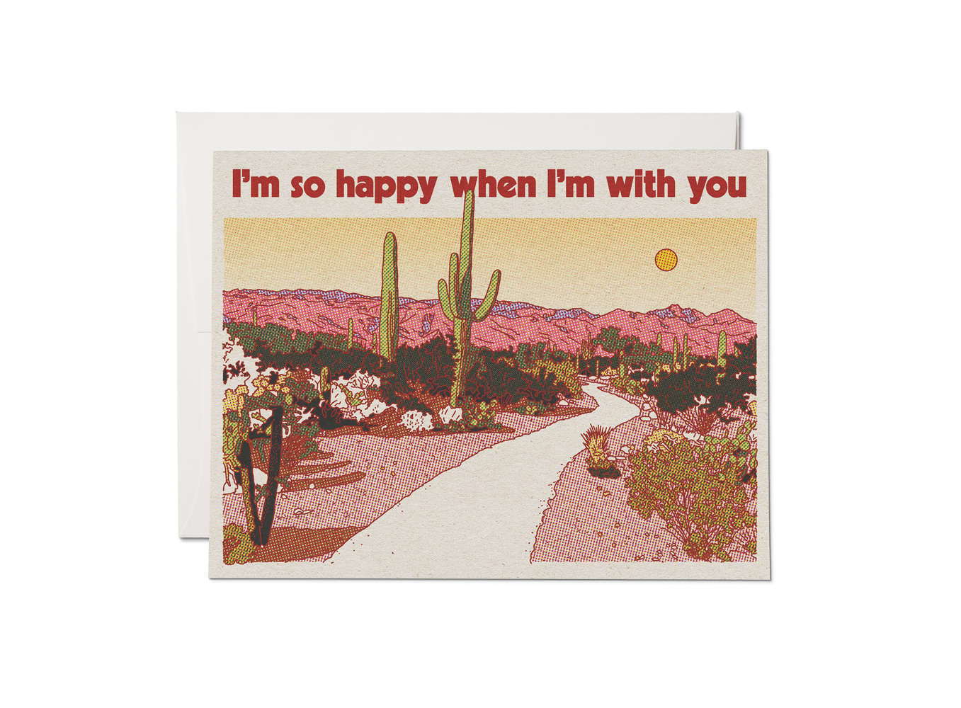 When I'm with You love greeting card