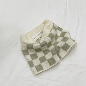 Checkered Knit Shorts - Sage