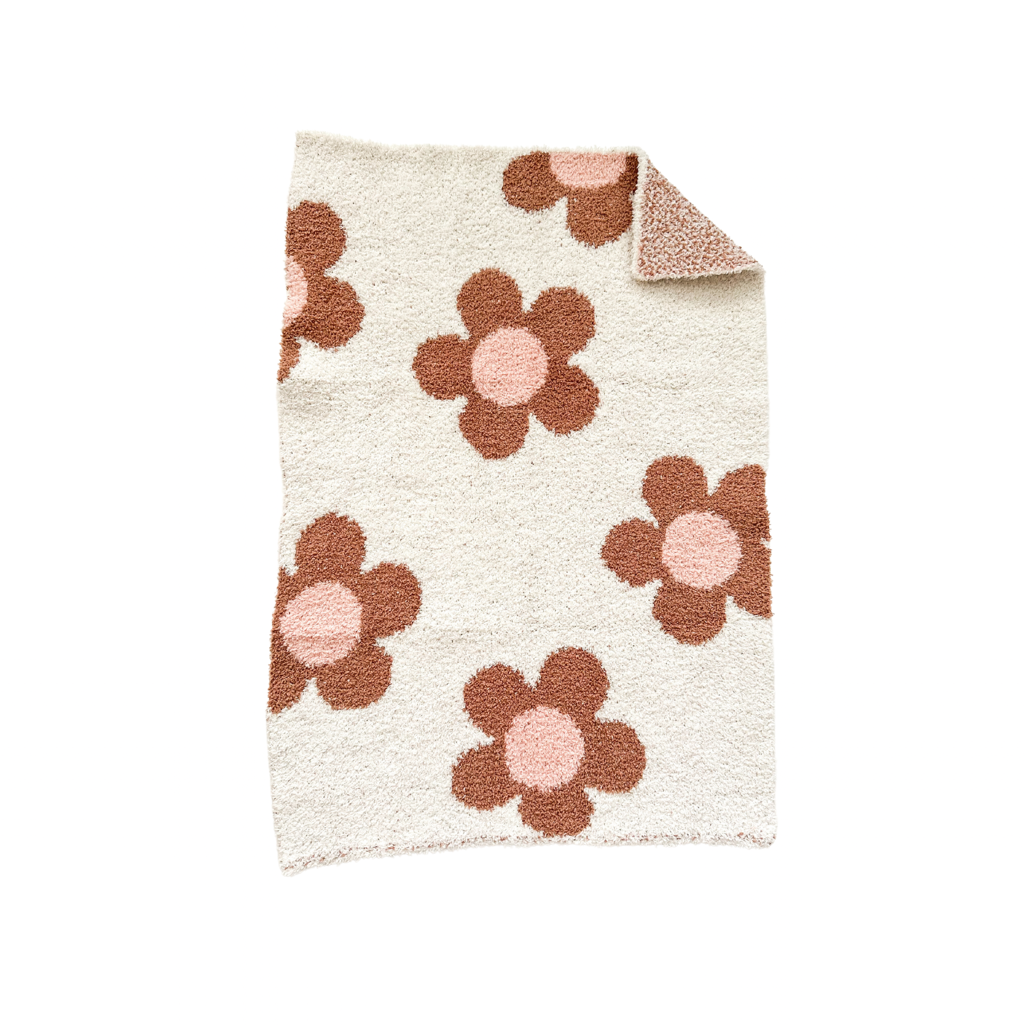 Mini Blanket - Daisy Caramel/Pink