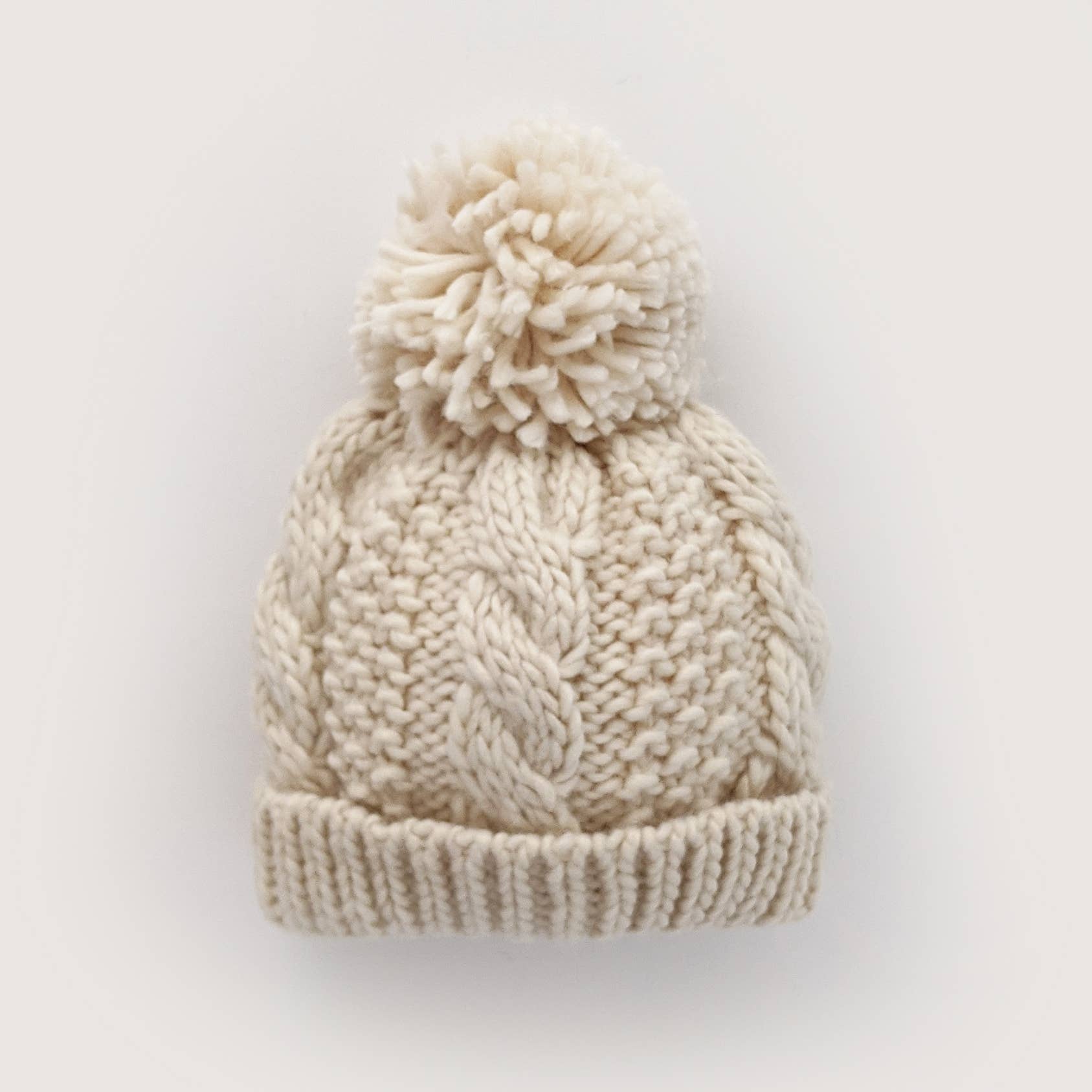 Natural Cable Beanie