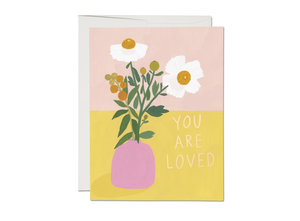 White Poppies encouragement greeting card