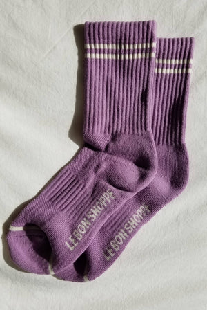 Boyfriend Socks Grape